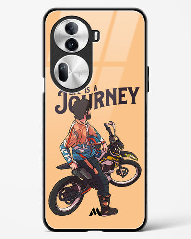 Life is a Journey Glass Case Phone Cover (Oppo)