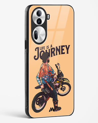 Life is a Journey Glass Case Phone Cover (Oppo)