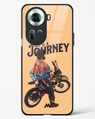 Life is a Journey Glass Case Phone Cover (Oppo)