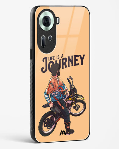 Life is a Journey Glass Case Phone Cover (Oppo)