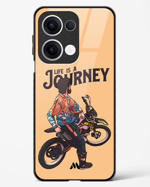 Life is a Journey Glass Case Phone Cover (Oppo)