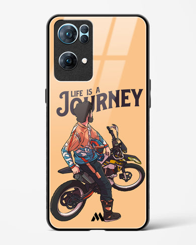 Life is a Journey Glass Case Phone Cover (Oppo)