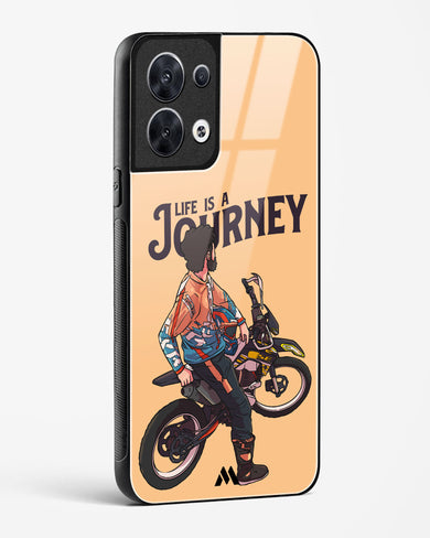 Life is a Journey Glass Case Phone Cover (Oppo)