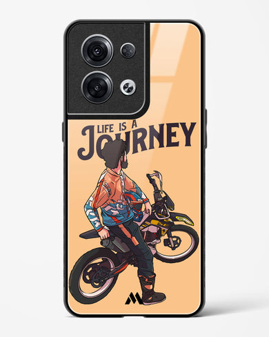 Life is a Journey Glass Case Phone Cover (Oppo)