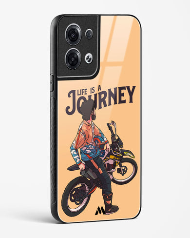 Life is a Journey Glass Case Phone Cover (Oppo)