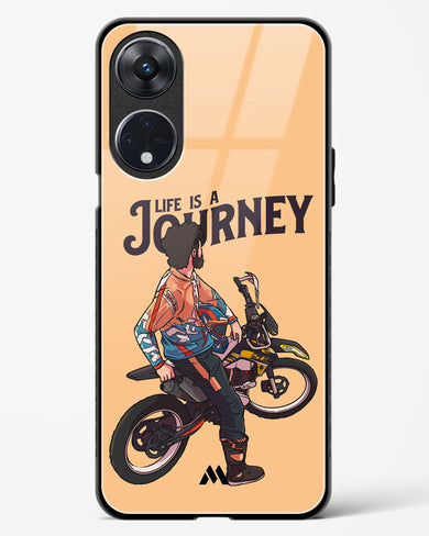 Life is a Journey Glass Case Phone Cover (Oppo)