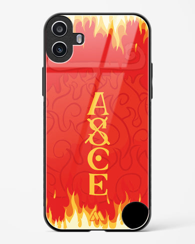 Blaze of Ace Glass Case Phone Cover (Nothing)