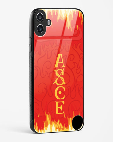 Blaze of Ace Glass Case Phone Cover (Nothing)