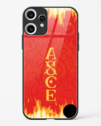Blaze of Ace Glass Case Phone Cover (Nothing)