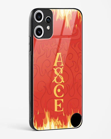 Blaze of Ace Glass Case Phone Cover (Nothing)