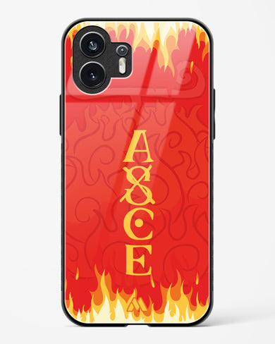 Blaze of Ace Glass Case Phone Cover (Nothing)