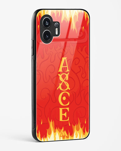 Blaze of Ace Glass Case Phone Cover (Nothing)