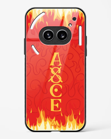Blaze of Ace Glass Case Phone Cover (Nothing)