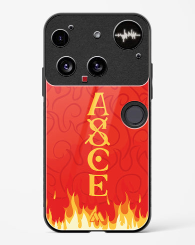 Blaze of Ace Glass Case Phone Cover (Nothing)