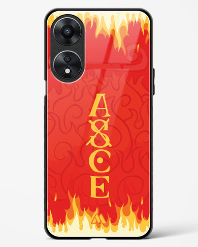 Blaze of Ace Glass Case Phone Cover (Oppo)