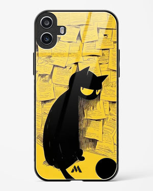 Bad Kitty Glass Case Phone Cover (Nothing)