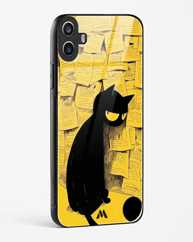 Bad Kitty Glass Case Phone Cover (Nothing)