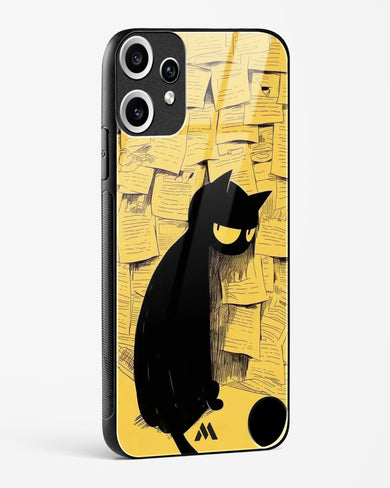 Bad Kitty Glass Case Phone Cover (Nothing)