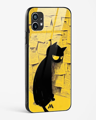 Bad Kitty Glass Case Phone Cover (Nothing)