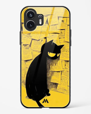 Bad Kitty Glass Case Phone Cover (Nothing)