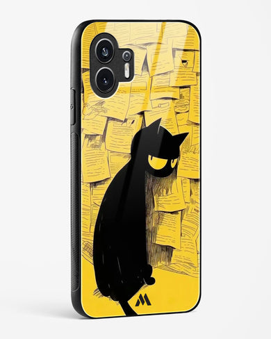 Bad Kitty Glass Case Phone Cover (Nothing)