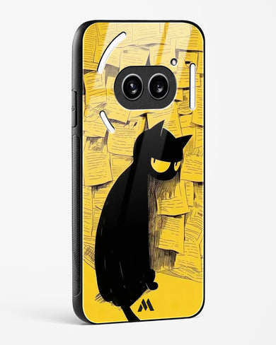 Bad Kitty Glass Case Phone Cover (Nothing)