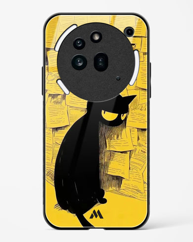 Bad Kitty Glass Case Phone Cover (Nothing)