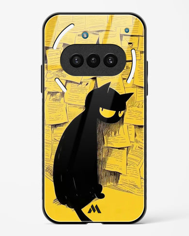 Bad Kitty Glass Case Phone Cover (Nothing)