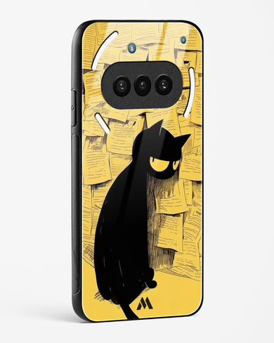 Bad Kitty Glass Case Phone Cover (Nothing)