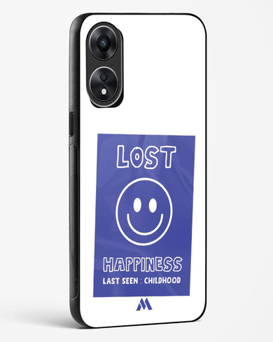 Lost Happiness Glass Case Phone Cover (Oppo)