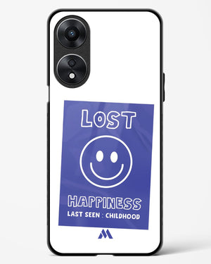 Lost Happiness Glass Case Phone Cover (Oppo)