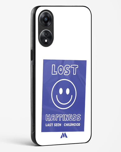 Lost Happiness Glass Case Phone Cover (Oppo)