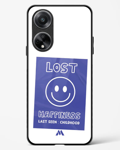 Lost Happiness Glass Case Phone Cover (Oppo)