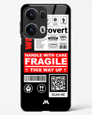 Fragile Glass Case Phone Cover (Oppo)