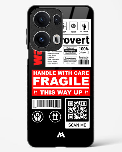 Fragile Glass Case Phone Cover (Oppo)