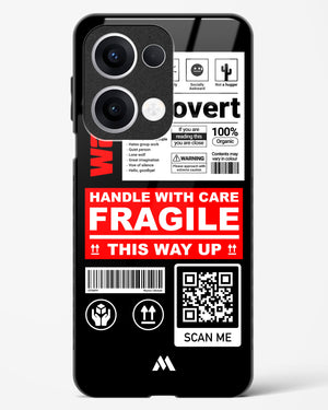 Fragile Glass Case Phone Cover (Oppo)