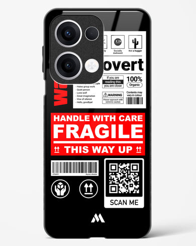 Fragile Glass Case Phone Cover (Oppo)