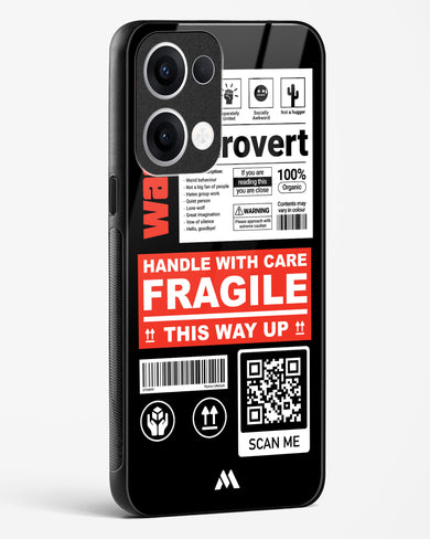 Fragile Glass Case Phone Cover (Oppo)