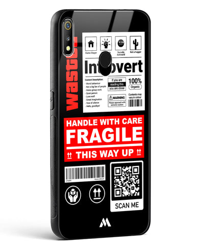 Fragile Glass Case Phone Cover (Realme)