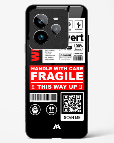 Fragile Glass Case Phone Cover (Realme)