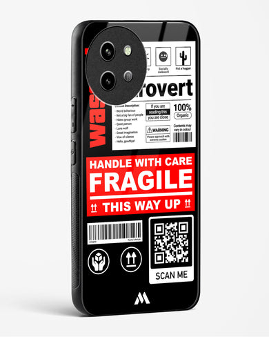 Fragile Glass Case Phone Cover (Vivo)