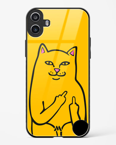 Go Away Glass Case Phone Cover (Nothing)