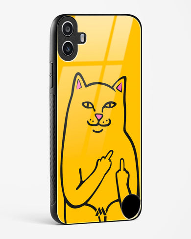 Go Away Glass Case Phone Cover (Nothing)