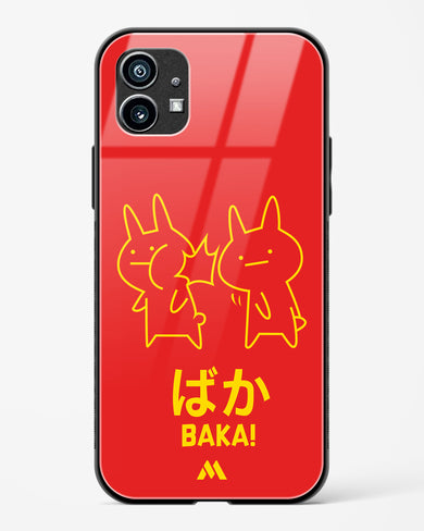 Baka Rabbit Slap Glass Case Phone Cover (Nothing)