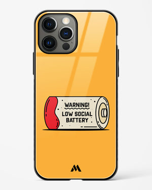 Low Social Battery Glass Case Phone Cover (Apple)