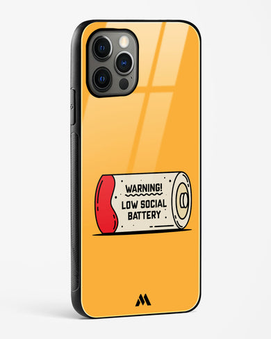 Low Social Battery Glass Case Phone Cover (Apple)