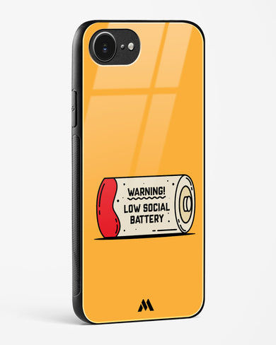 Low Social Battery Glass Case Phone Cover (Apple)