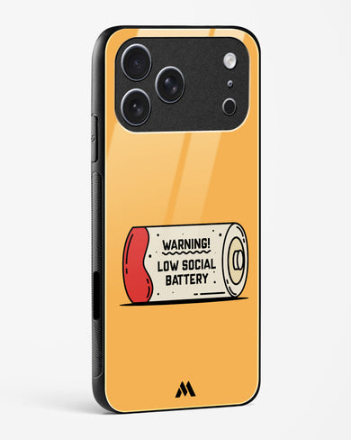 Low Social Battery Glass Case Phone Cover (Apple)