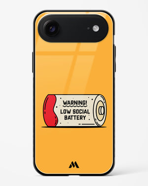 Low Social Battery Glass Case Phone Cover (Apple)