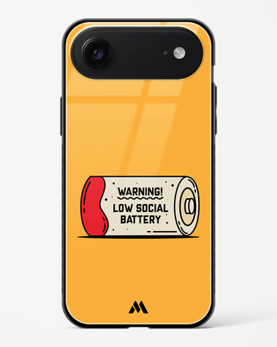 Low Social Battery Glass Case Phone Cover (Apple)